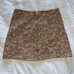 Wild Honey Cream Tan Mini Pencil Skirt Casual